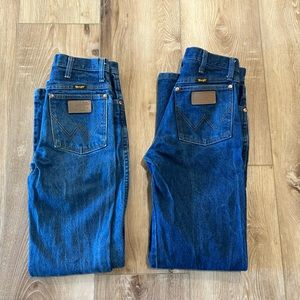 Mens Wrangler jeans lot of 2 size 27x32